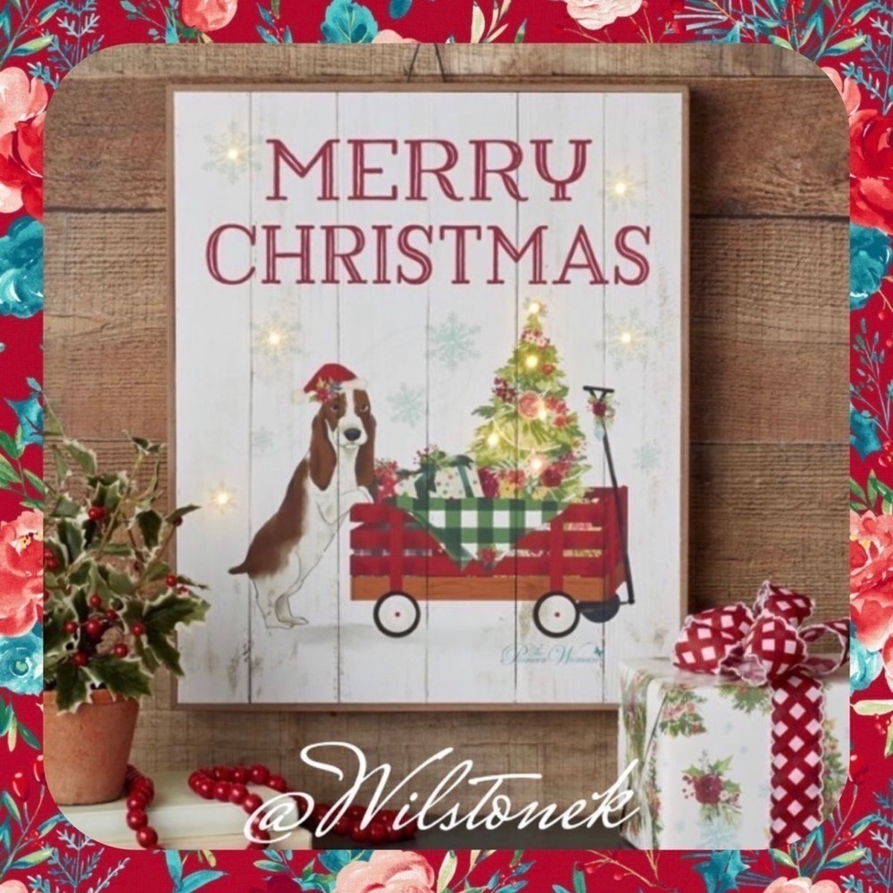 The Pioneer Woman LED Christmas Sign with Charlie the Dog